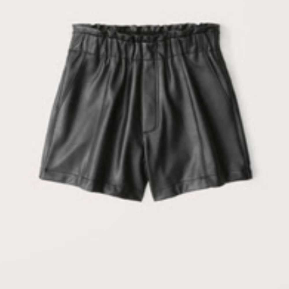 Abercrombie & Fitch Vegan Leather Pull On Shorts XS